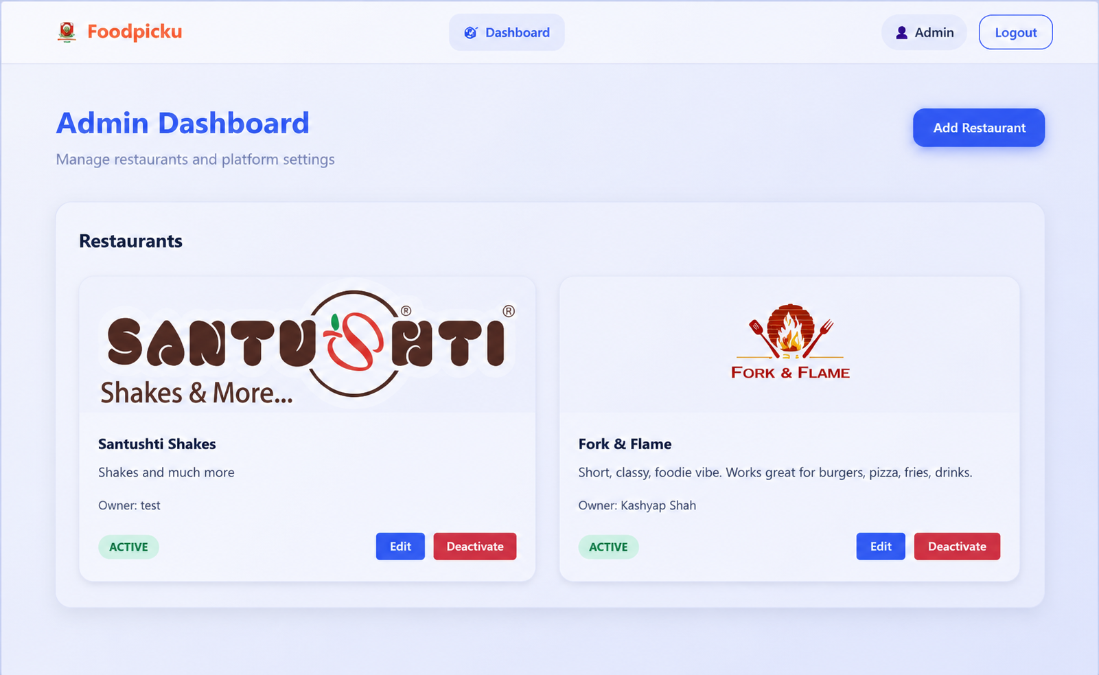 Food Ordering System